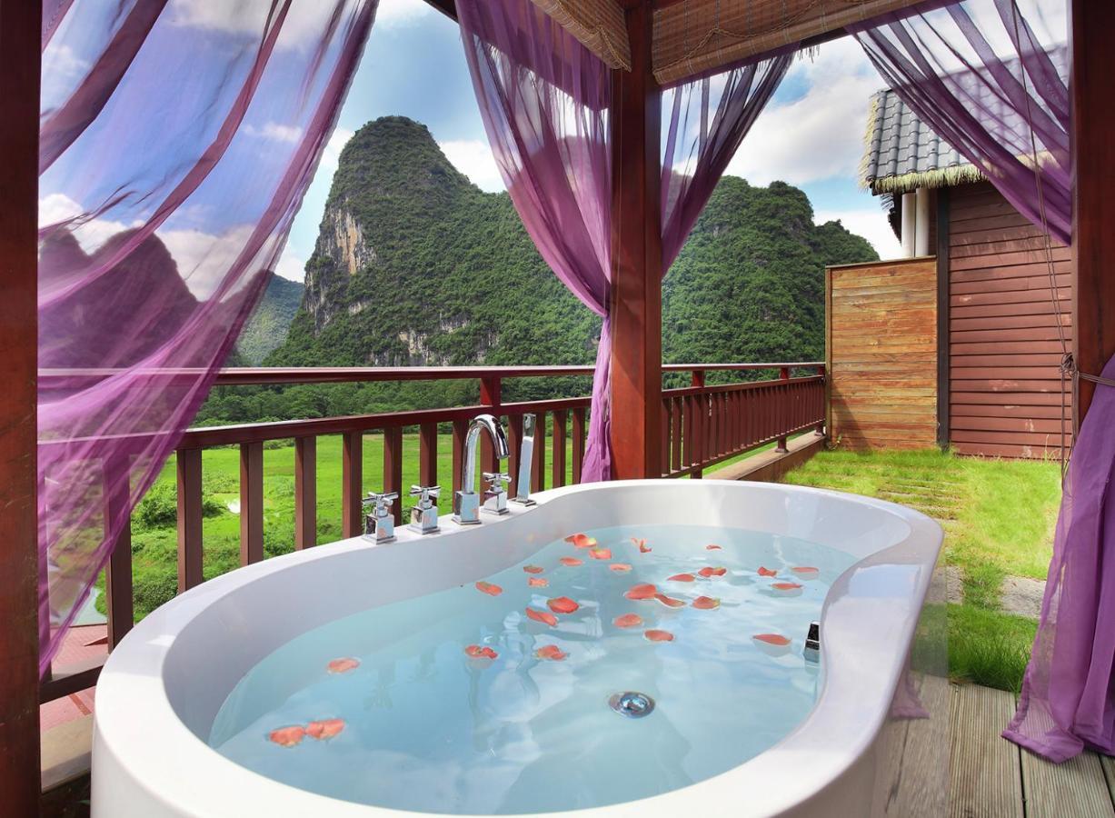 Blue Sky Hotel Yangshuo Bagian luar foto